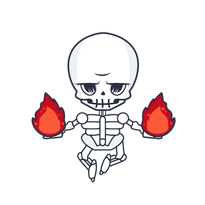 Skeleton Fire Mage