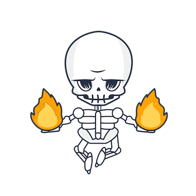 Skeleton Flame Mage